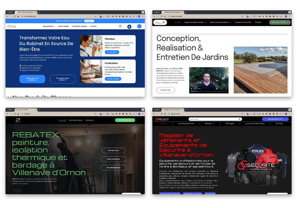 Réalisations web KAB Agency